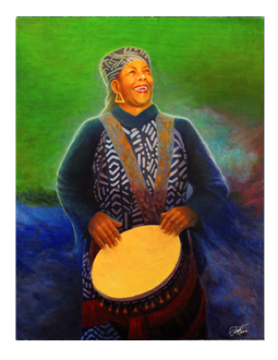 This small image of the The Drummer oil painting links to the main page that contains details about and a link to buy a giclée of this painting.
